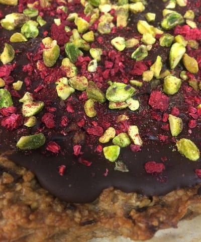 Banana, Date and Pistachio Slices