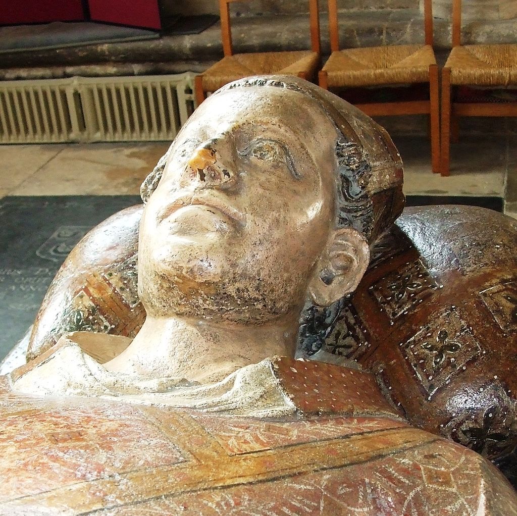 Fig. 8 Effigy of Bishop Drokensford (1309-1329), southeast transept, St. Katherine’s Chapel, Wells Cathedral.