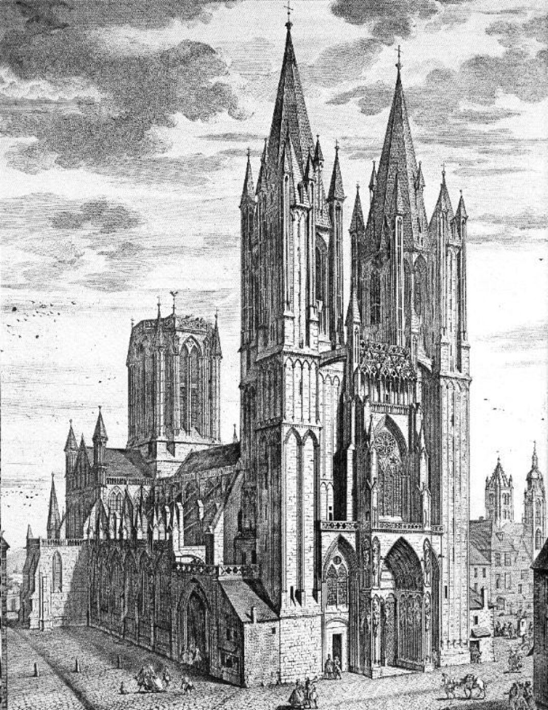 Fig 5 Coutances Cathedral 1747 incorporated the earlier Romanesque church
