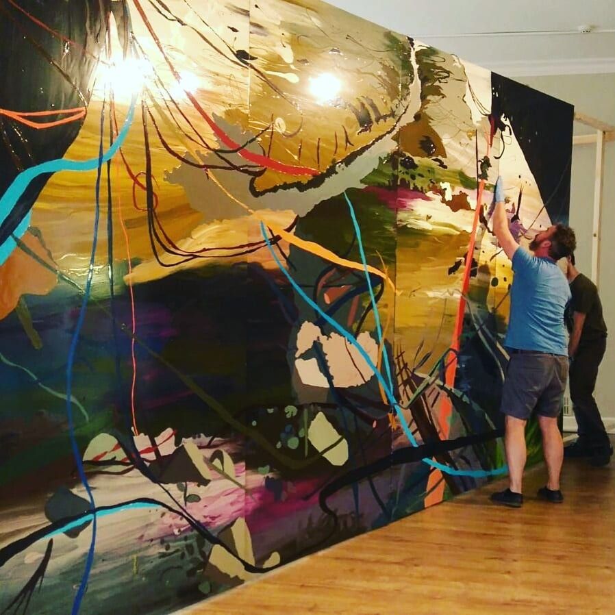 Installing monster field clare woods