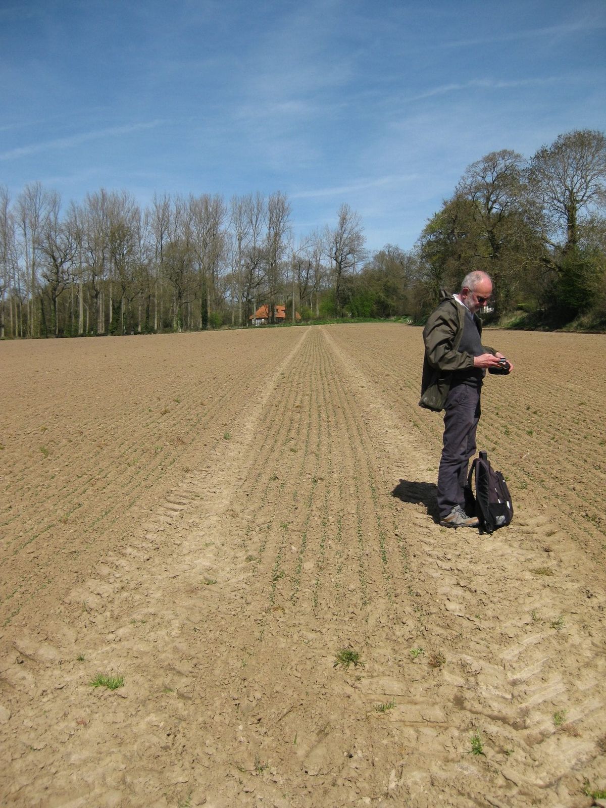 John Newling working in Dieppe