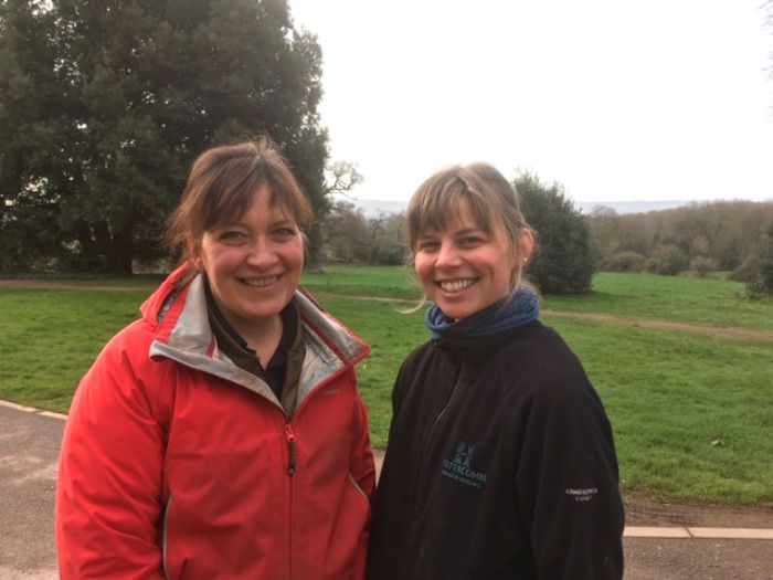 We celebrate International Women's Day at Hestercombe - pictured are two of our female gardeners