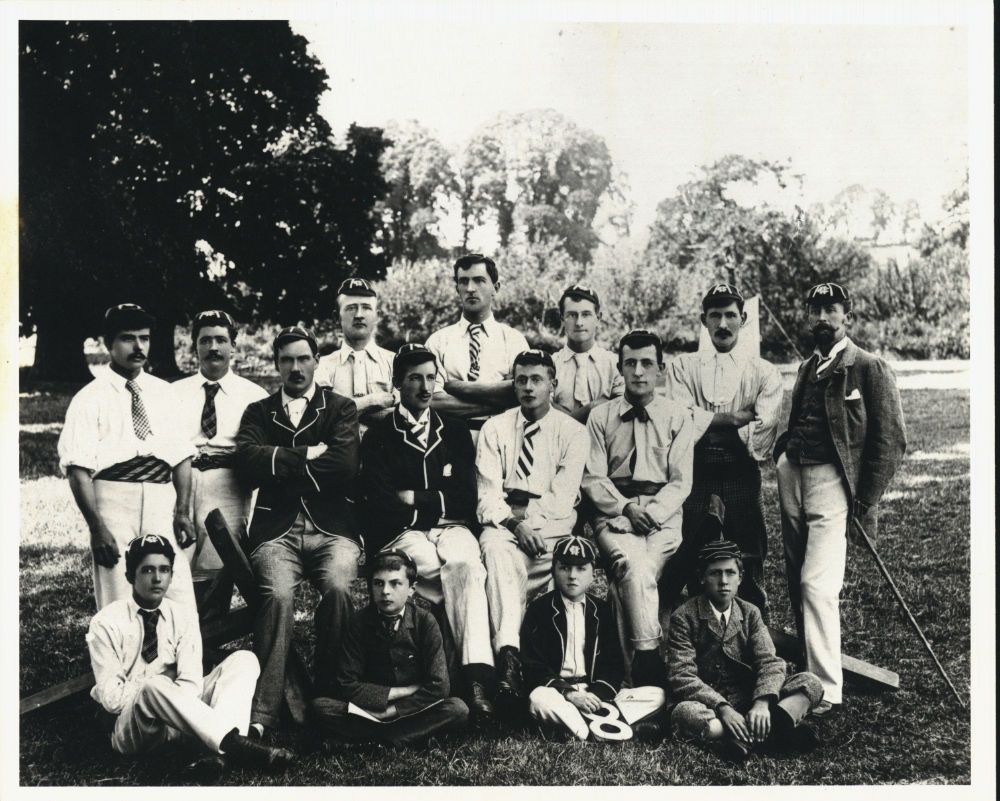 Fig. 2: The Hestercombe Cricket Club, a formidable force, c.1896.