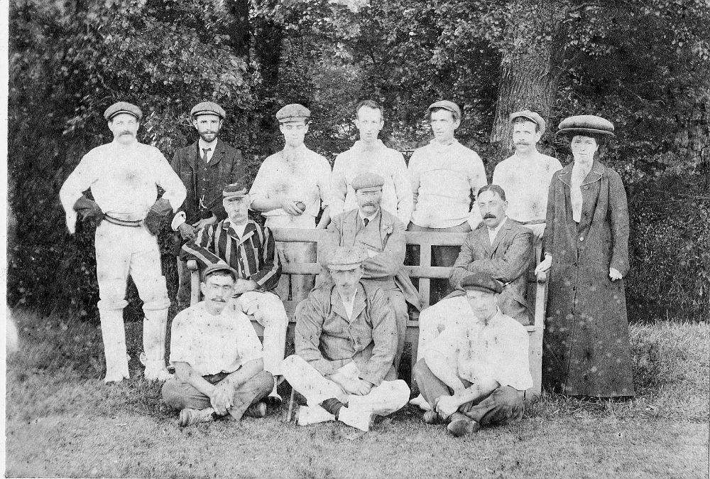 Fig. 8: The Hestercombe Cricket Club, c. 1907.