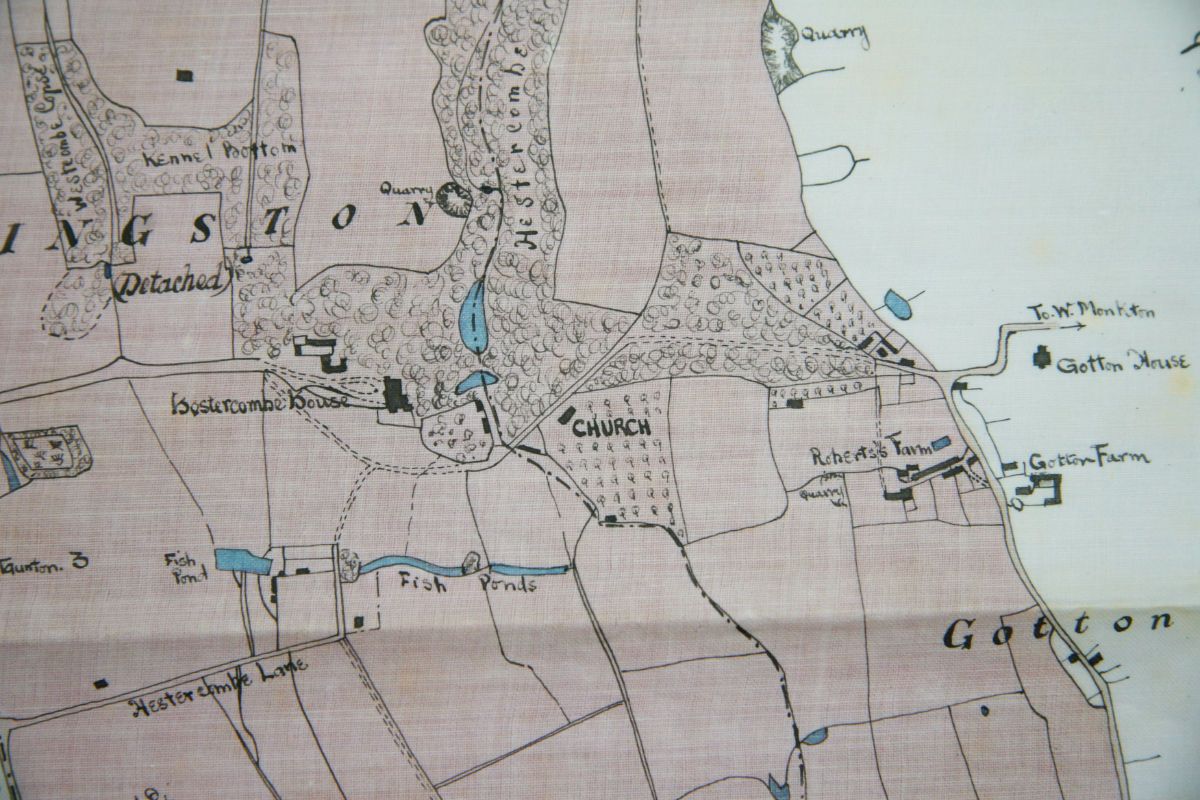 Fig. 1 Church. St Mary's Hestercombe on 1896 plan - Hestercombe Archives