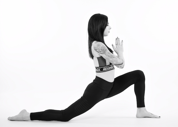 Low lunge yoga pose