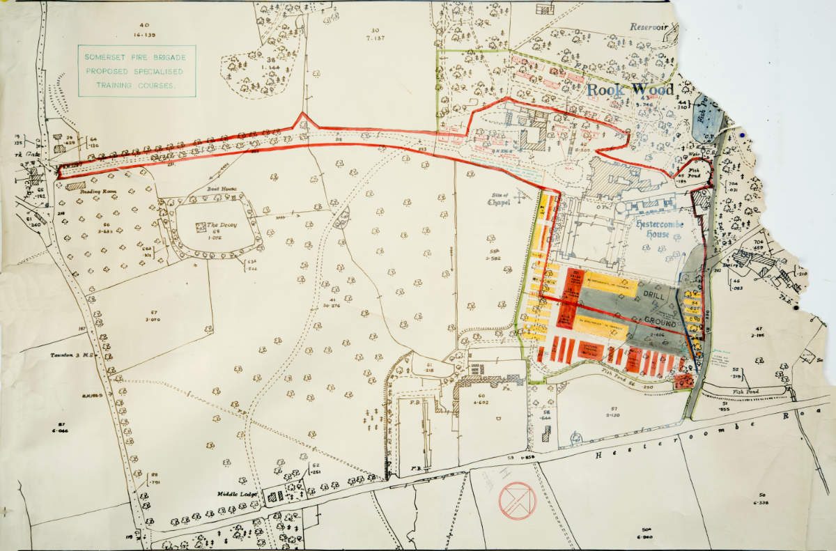 Fig. 11 Somerset Fire Brigade Specialised Training Courses proposal c.1959_somerset fire brigade-hestercombe