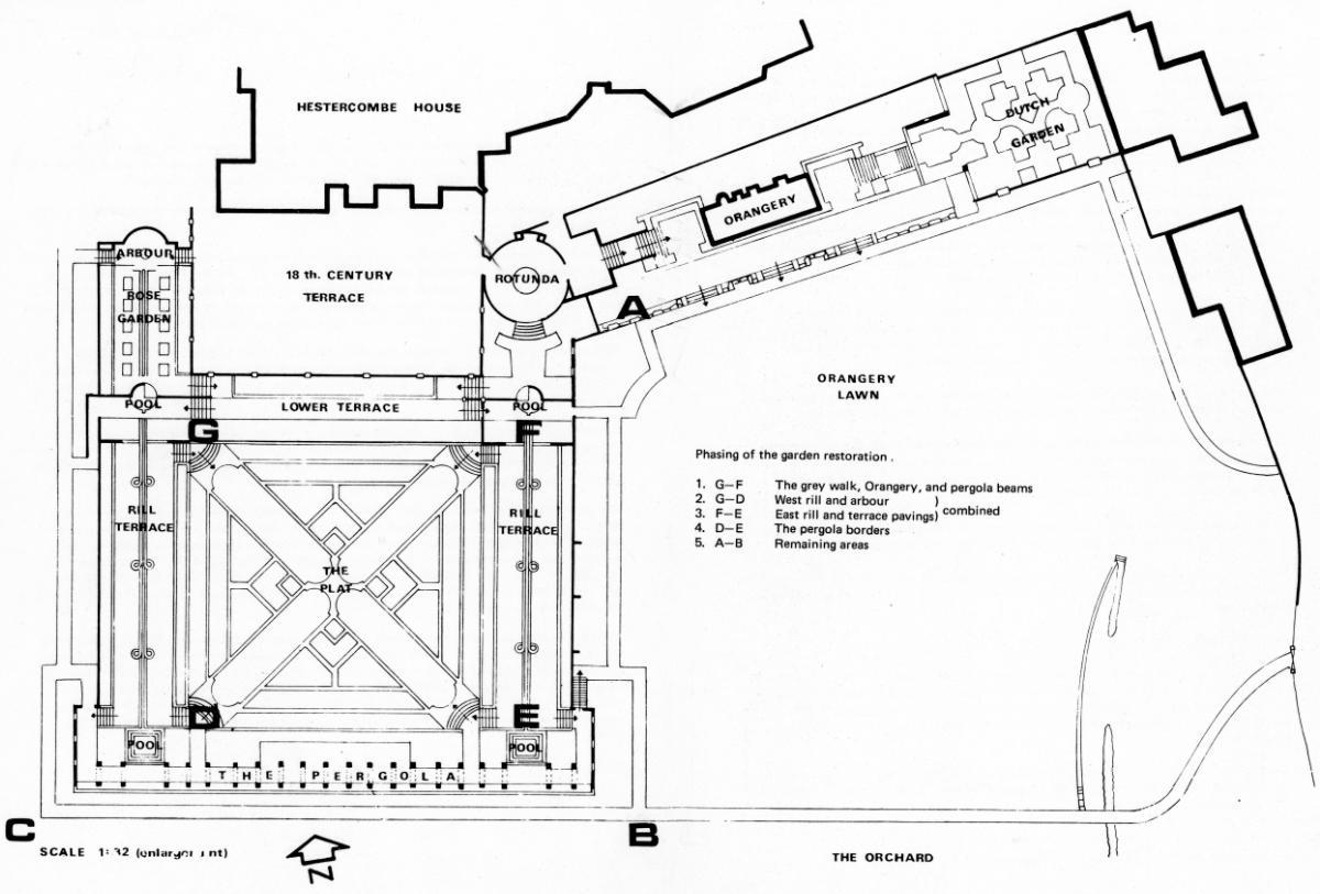 Fig. 17.2 Guidebook by L. E. Johnson & B. Adams 1975 (map_somerset fire brigade-hestercombe