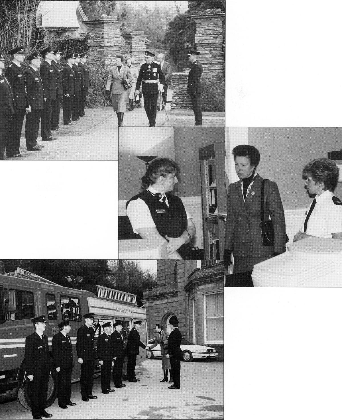 Fig. 23 Visit of Princess Royal 1995_somerset fire brigade-hestercombe