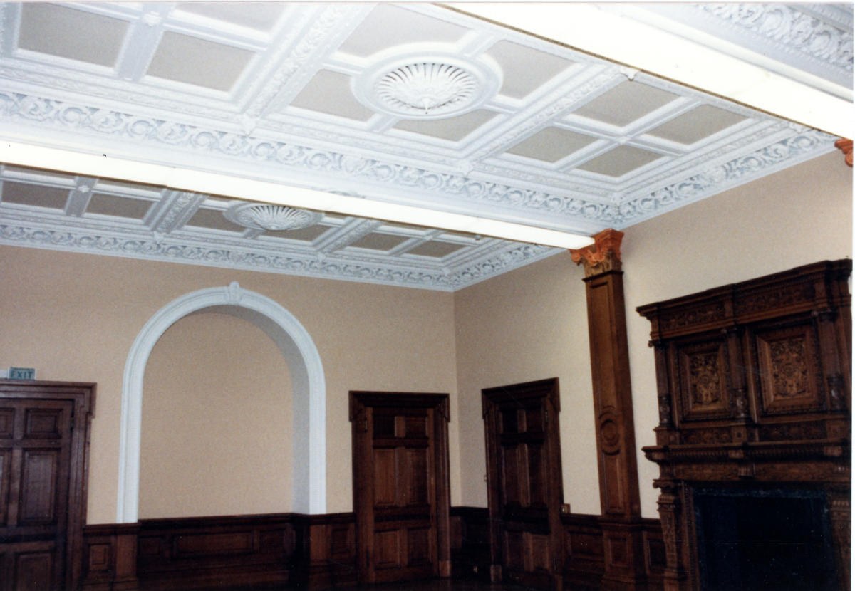 Fig. 8.2 Portman dining room after redecorating 1986_somerset fire brigade-hestercombe