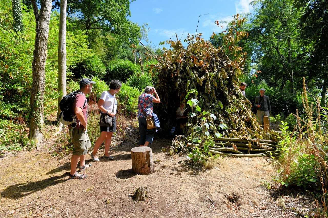 Gilles Bruni, in search of the hermit - an outdoor commission for Hestercombe Gallery